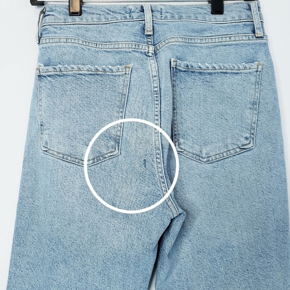 Agolde Nico High Rise Slim Jeans Cliffside Wash Denim Size 26 - Picture 11 of 12